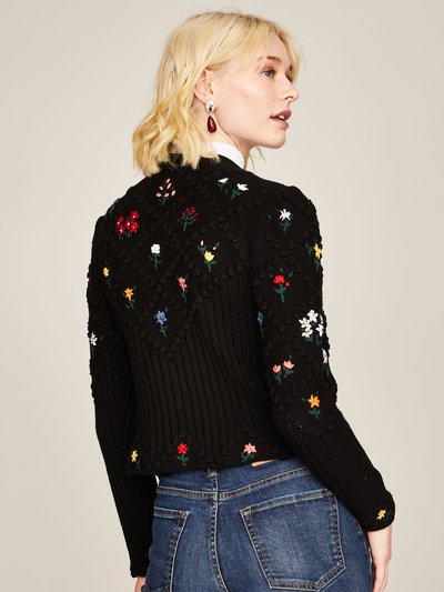 Schwarze Strickjacke